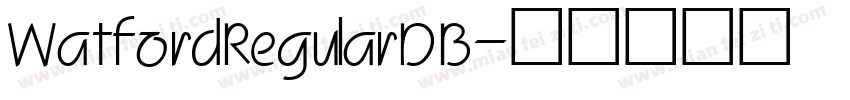 Watford Regular DB字体转换